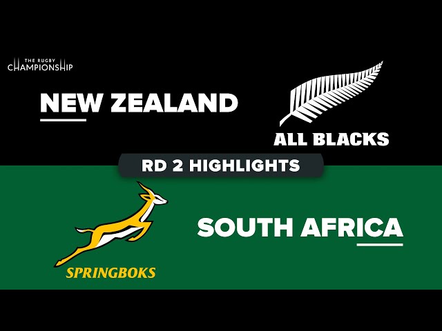 The Rugby Championship 2023 - New Zealand v South Africa - Rd 2 Highlights