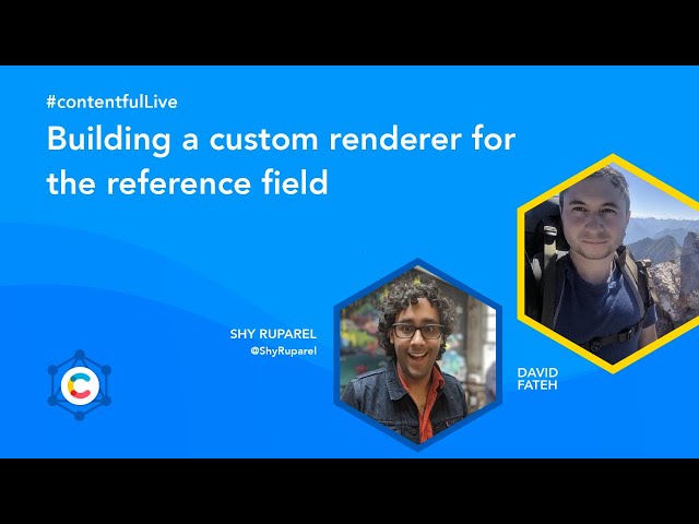 Building a custom renderer for the reference field