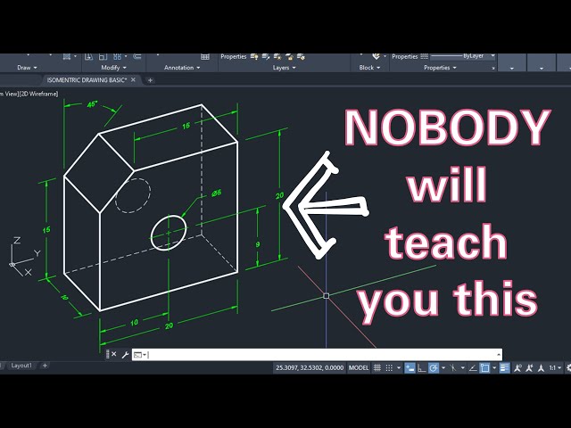 Adding Dimensions to Isometric Objects in AutoCAD