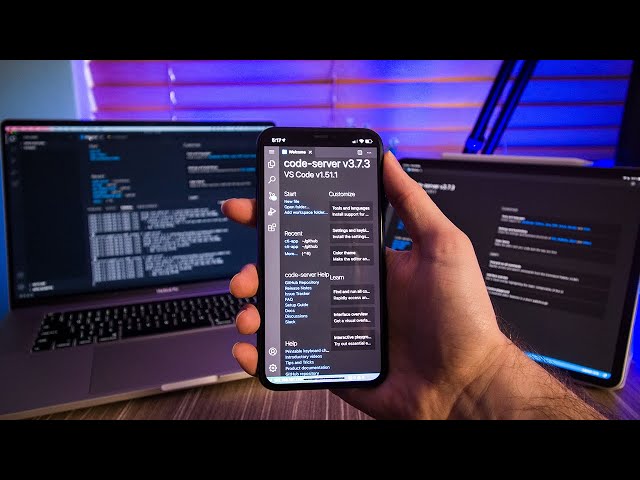 VS Code on my Phone for Website Dev... (How I did it)
