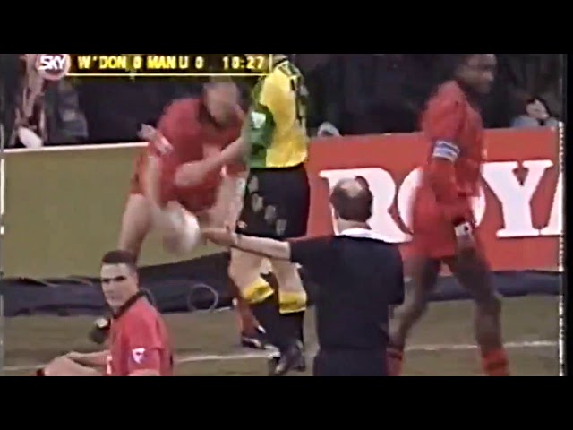 Vinnie Jones "headbutt" on Roy Keane and that tackle against Eric Cantona