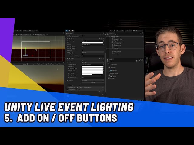 Add On And Off Buttons To Lights In Unity