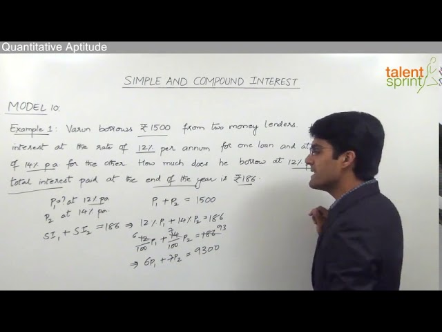 Miscellaneous Example | Basic Model 10 | Simple Interest and Compound Interest | TalentSprint