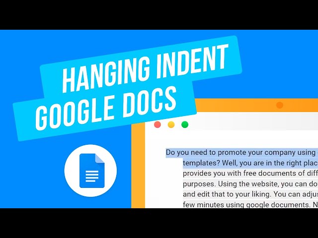 Hanging Indent in Google Docs How-To Tutorial
