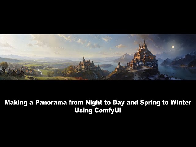 Making a Wide Panorama using ComfyUI and Photoshop