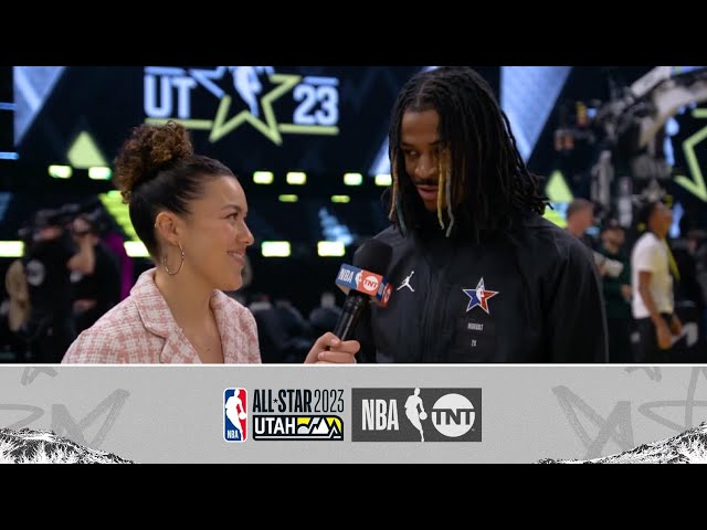 Ja Morant talks NBA All-Star with Oscar Pope Lift Every Voice Fellow Siera Jones | NBA on TNT