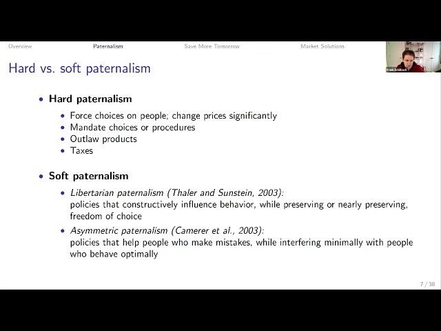 Lecture 23: Policy with Behaviorial Agents