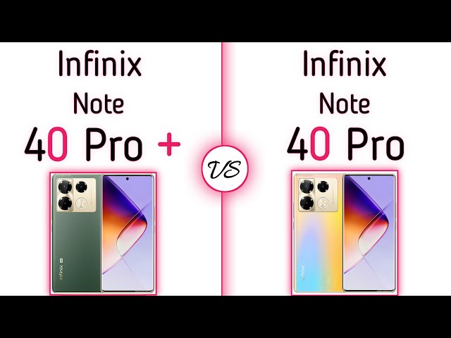 Infinix Note 40 Pro Plus vs Note 40 Pro | what's a better For You ?