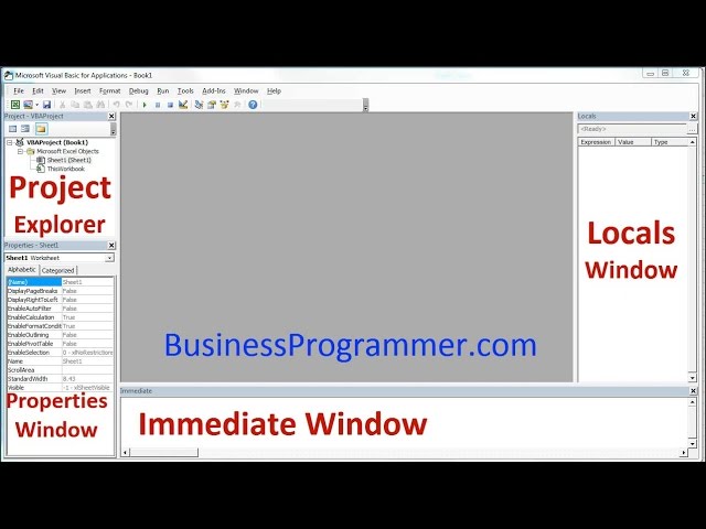 Excel Visual Basic Editor How To Setup