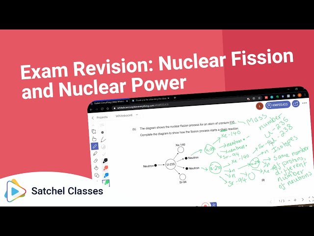 Exam Revision  Nuclear Fission and Nuclear Power | Science | Satchel Classes