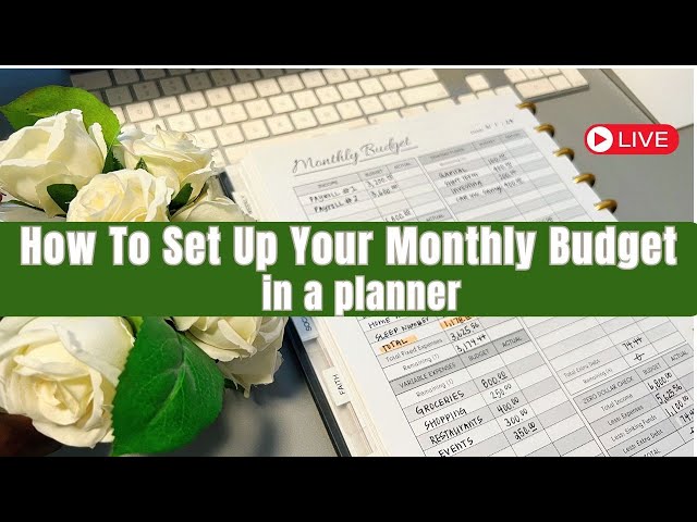 How To SetUp Your Budget in Your Planner