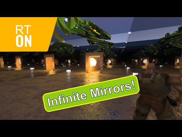 Raytraced Mirror Maze! - Quake 2 RTX Costum Map