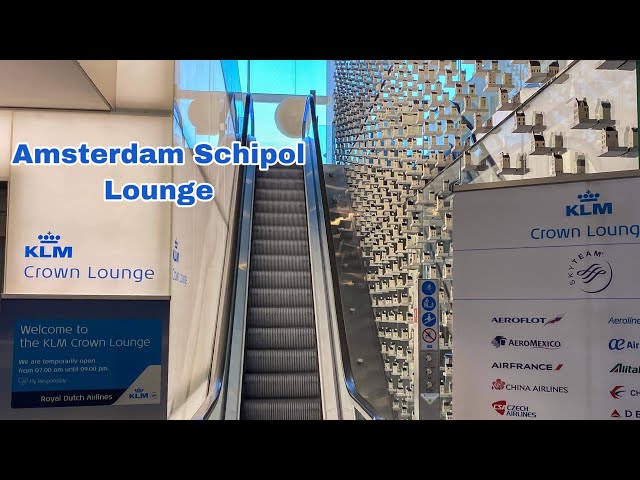Business Lounge Review : KLM Crown Lounge | Amsterdam Schipol