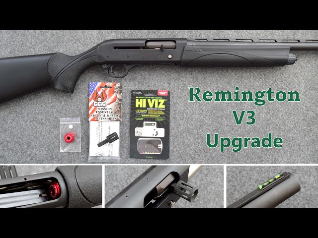 Remington V3 Upgrade (GG&G Bolt Handle, HI-VIZ Sight, NDZ Magazine Follower)