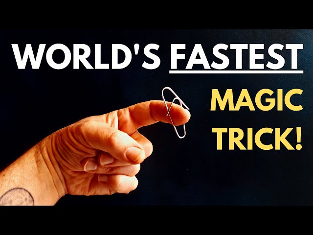How to Do the World's FASTEST Magic Trick (Learn the Easy Beginner Magic Secret Now!)