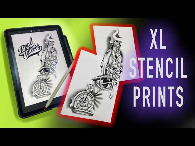 HowTo print extra large stencils with an iPad￼