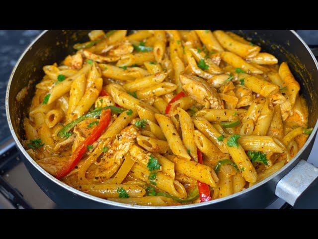 Best Chicken Fajita Pasta With only a few simple ingredients it’s Extremely easy and delicious