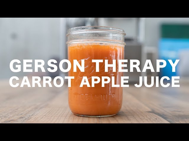 GERSON THERAPY // CARROT APPLE JUICE