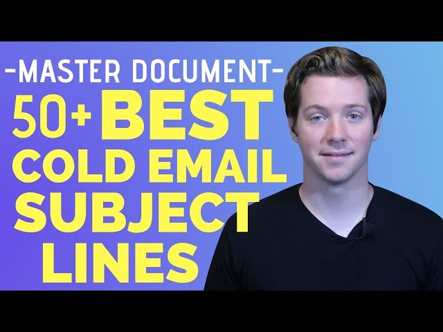 50+ Cold Email Subject Lines To Test [FREE DOWNLOAD]