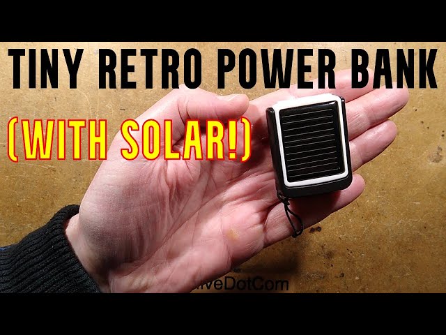 Ultra small solar power bank with retro circuitry (with schematic)