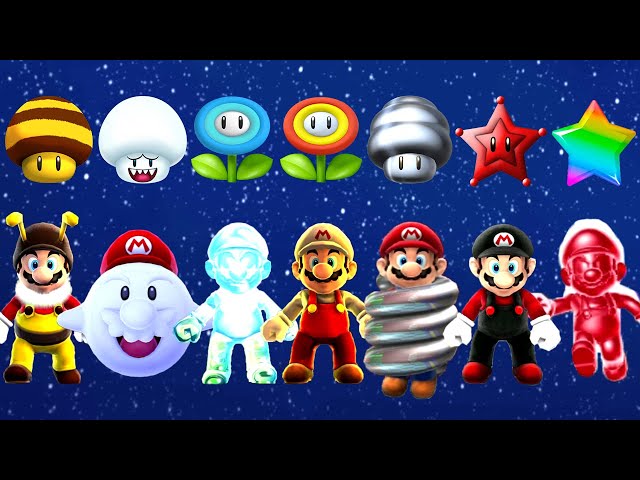 Super Mario Galaxy - All Power-Ups