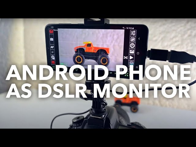2022 How to turn your android phone as an external monitor for your Nikon D750 DSLR camera