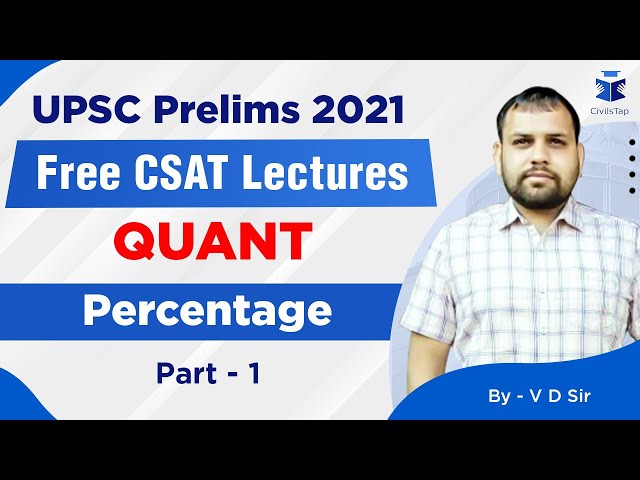 FREE Intensive CSAT Revision | UPSC Prelims 2021 | Quant Day 5