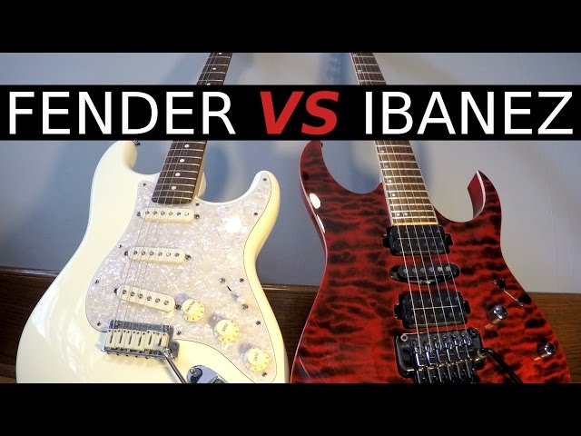 FENDER vs IBANEZ - Guitar Tone Comparison!