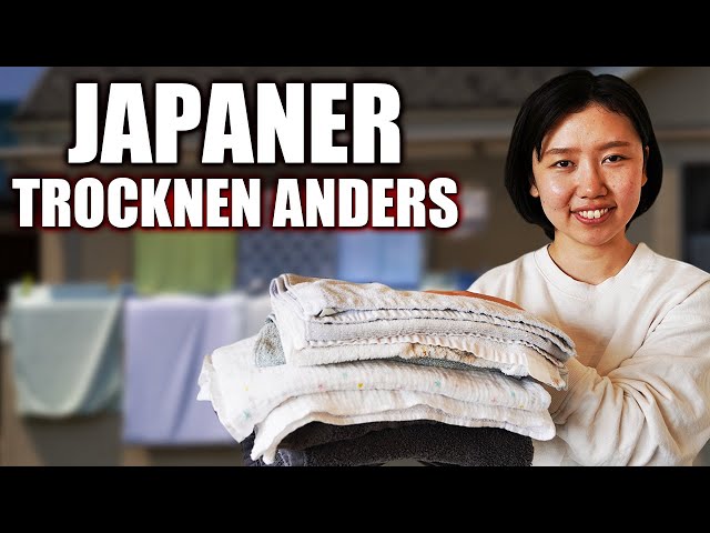 Japaner TROCKNEN ihre Wäsche anders als DEUTSCHE