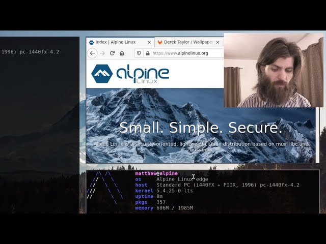 Alpine Linux with a Tiling Window Manager - bspwm