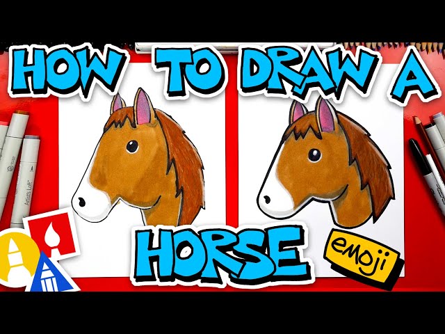 How To Draw A Horse Emoji 🐴