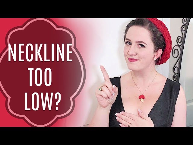 Covering a Plunging Neckline! (Quick Sewing DIY!)
