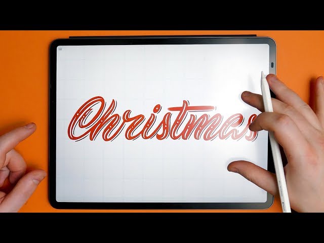 Procreate CHRISTMAS Lettering For Beginners - iPad Pro Tutorial