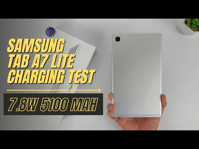 Samsung Galaxy Tab A7 Lite Battery Charging test 0% to 100% | 7.8W charger 5100 mAh