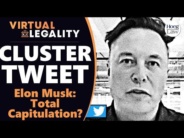Musk Capitulates? | Rumors of Complete Surrender on Twitter Deal (VL721)