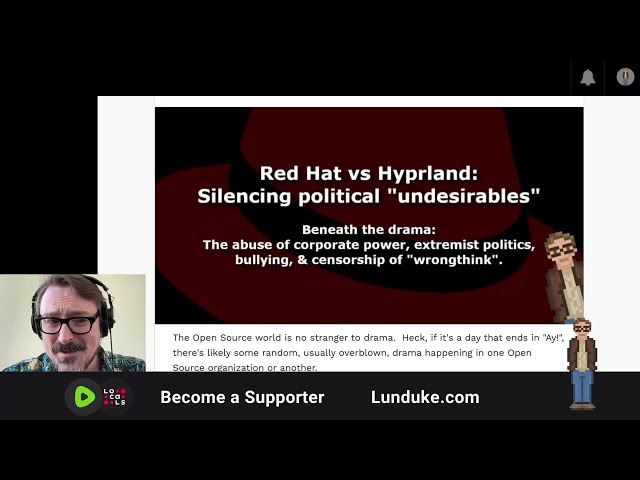 Red Hat vs Hyprland: Silencing political "undesirables"