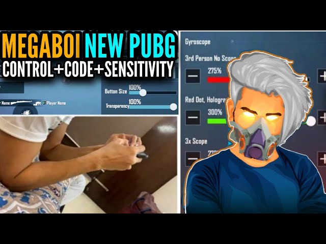 Megaboi New 5 Finger Control Code And Sensitivity 2021|| PUBG MOBILE || Blazed Gaming