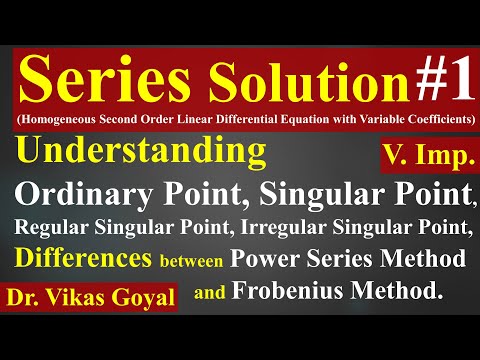 Series Solution of Differential Equations