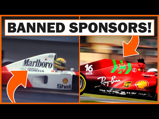 What sponsors are BANNED from F1?