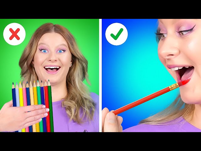 Funny SCHOOL BEAUTY HACKS To Look Gorgeous Every Day! Stay Popular With A PLUS SCHOOL