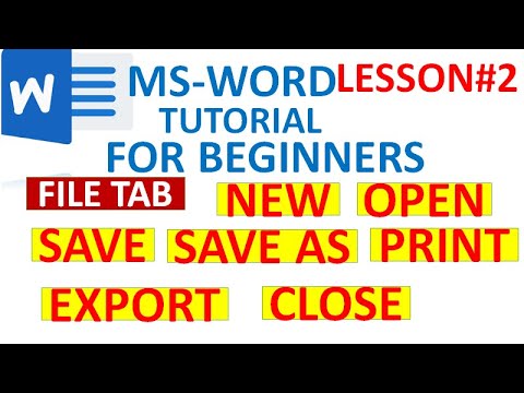 MS-TUTORIAL FOR BEGINNERS: https://youtu.be/ZGs_6IHv2-g