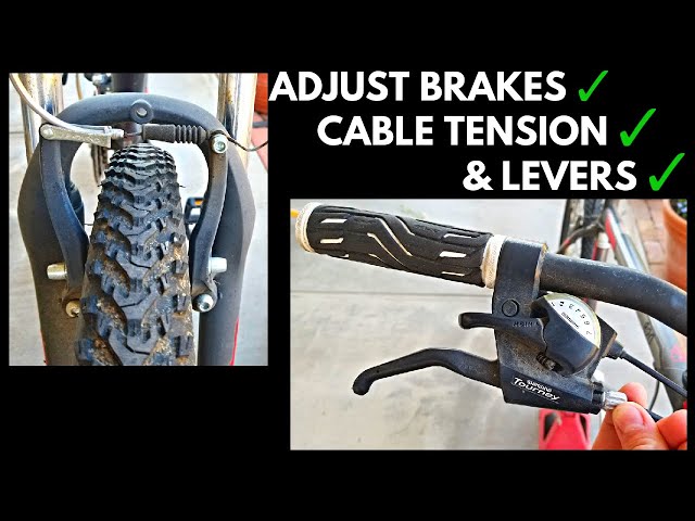 Adjust Bike V Brakes, Levers, & Cable Tension -Jonny DIY