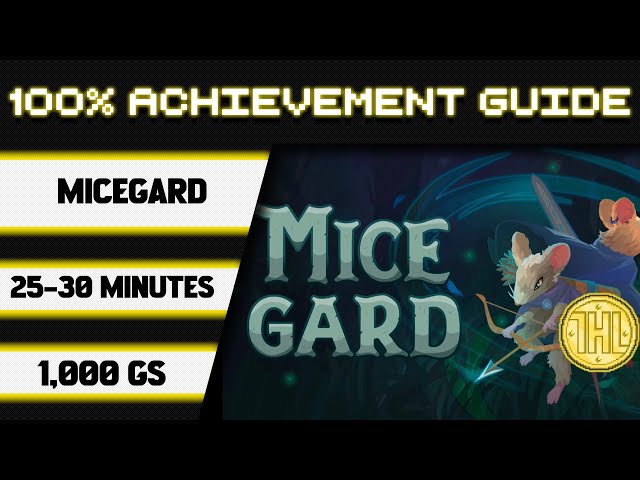MiceGard 100% Achievement Walkthrough * 1000GS in 25-30 Minutes *