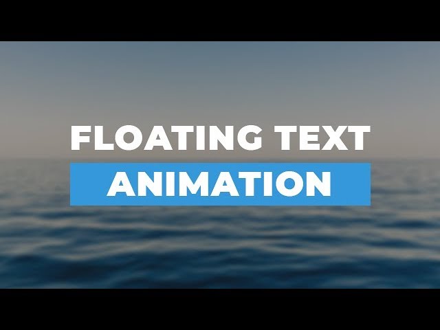 Floating Text Animation Using HTML & CSS
