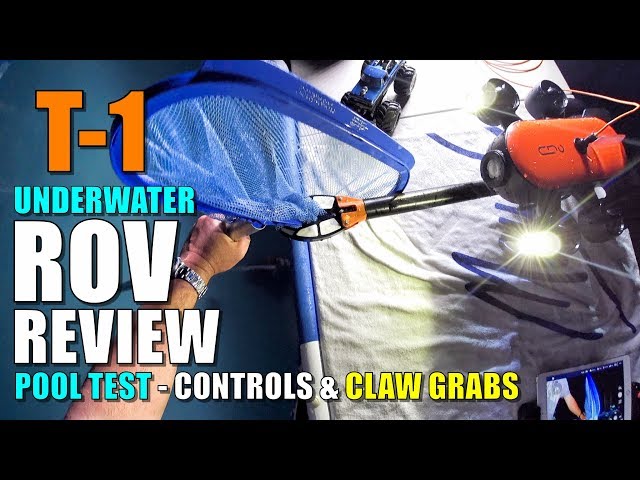 Geneinno TITAN T1 Underwater CLAW ROV Review - Part 2 -  Pool Testing Controls & Item Retrieval