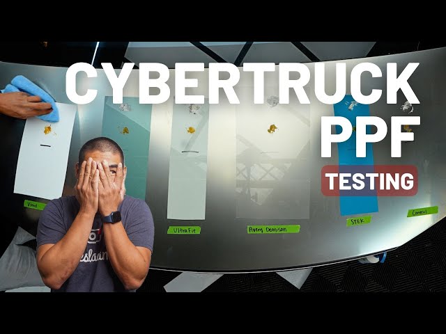 PPF Cleaning Test On The Cybertruck - Ivios, STEK, Avery Dennison & More - TESBROS