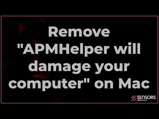 Remove "APMHelper will damage your computer" on Mac [Free Steps]
