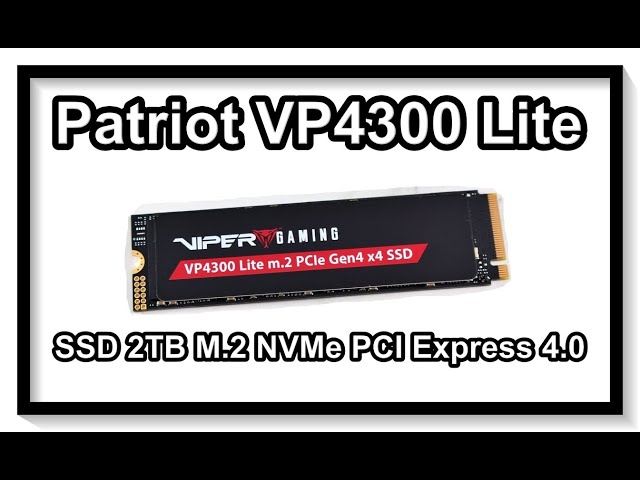 Patriot VP4300 Lite SSD 2TB M.2 NVMe PCI Express 4.0