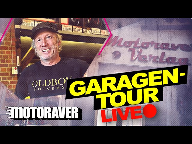 Die Motoraver-Garagen-Tour | Sammlerstücke & Kuriositäten 🤯  Livestream | Motoraver