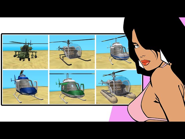 How to get ALL HELICOPTERS in GTA Vice City (All Locations)